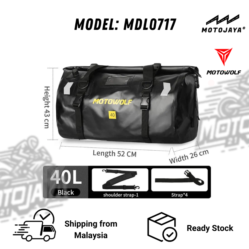 MOTOWOLF Motorcycle Waterproof Backpack 20L