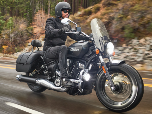 2025 Indian Super Scout in Black Smoke