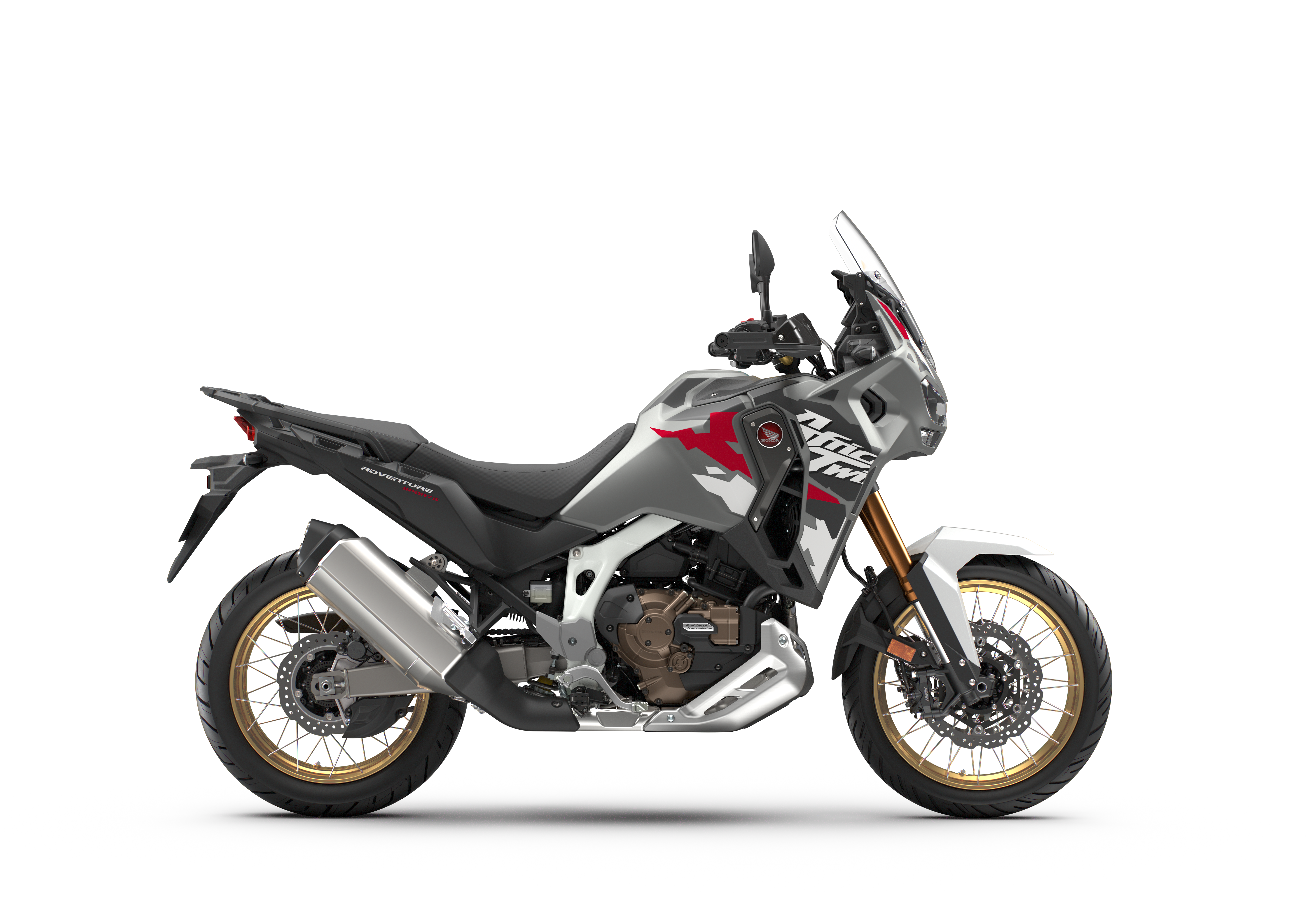 Paparan skrin TFT 6.5 inci dengan Apple CarPlay dan Android Auto pada Honda Africa Twin ES