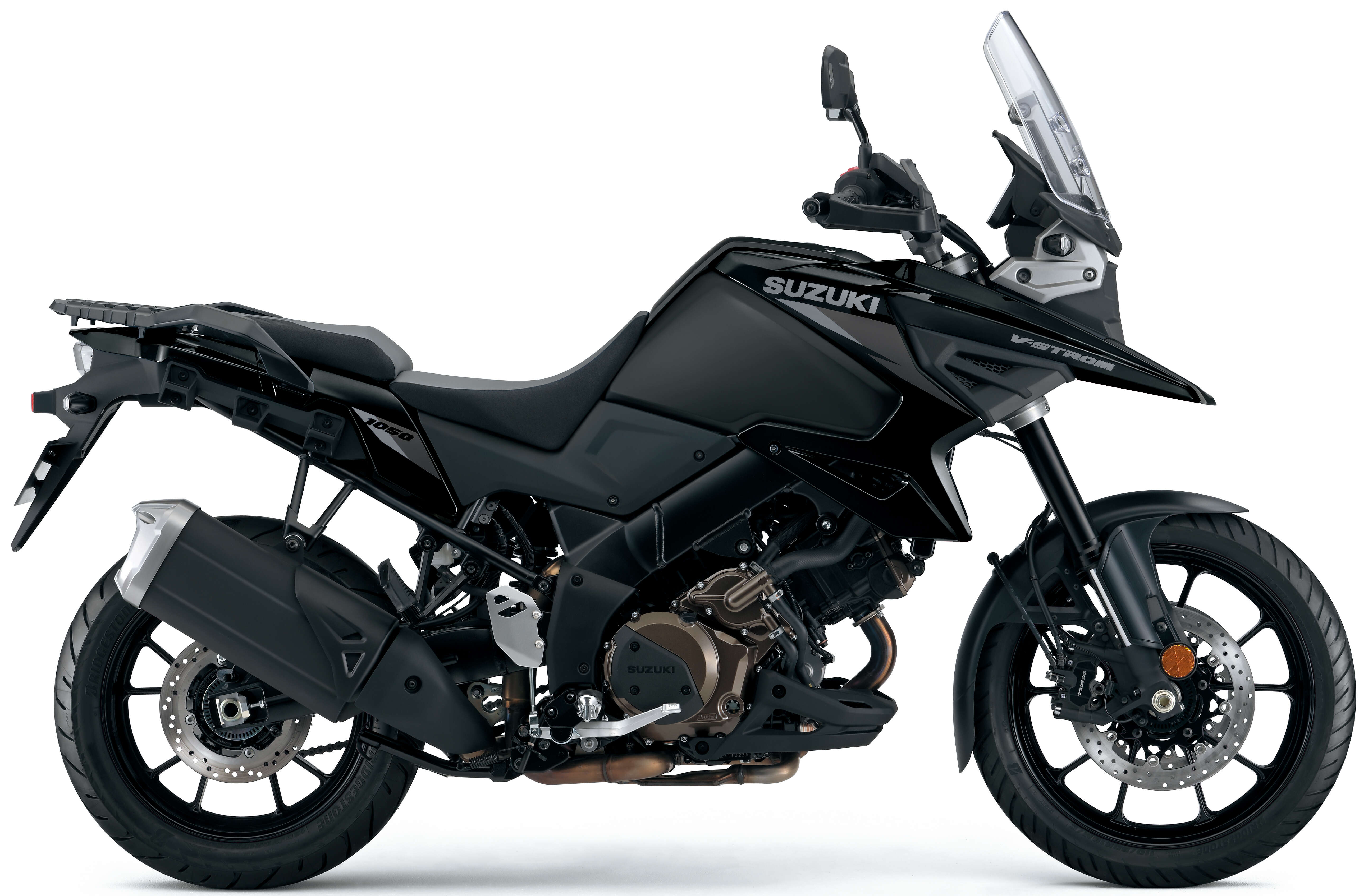Rear angle of the 2026 Suzuki V-Strom 1050 with luggage