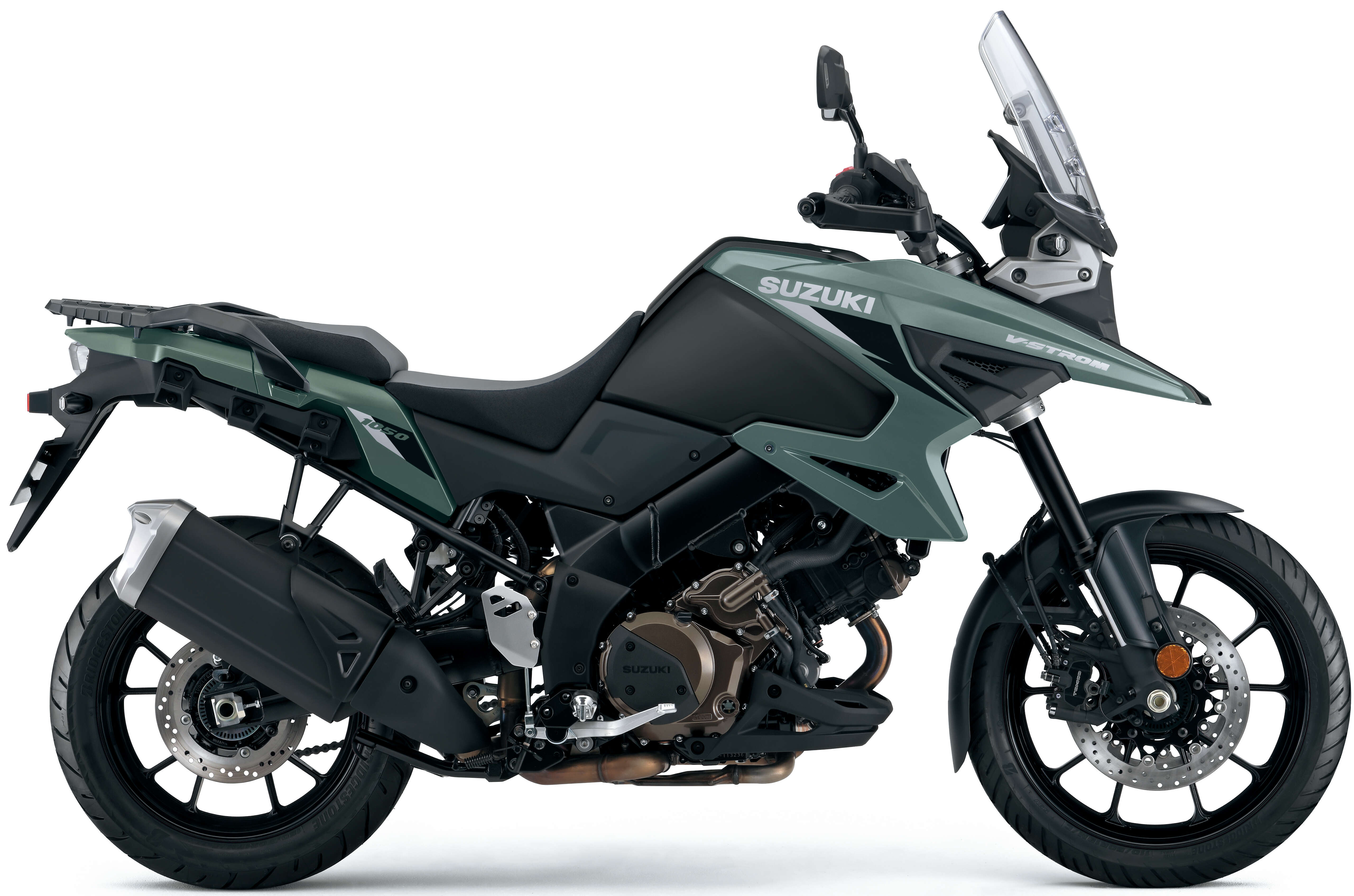 Close-up of 2026 Suzuki V-Strom 1050 engine