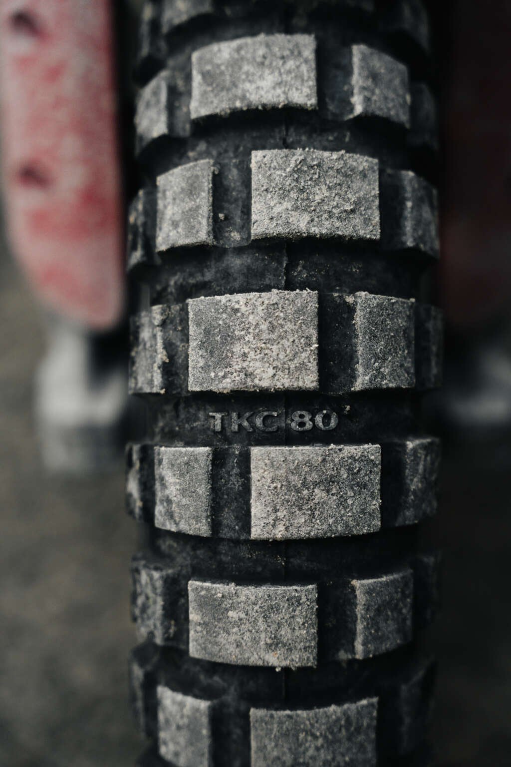 Continental TKC 80Β² showing tyre size marking