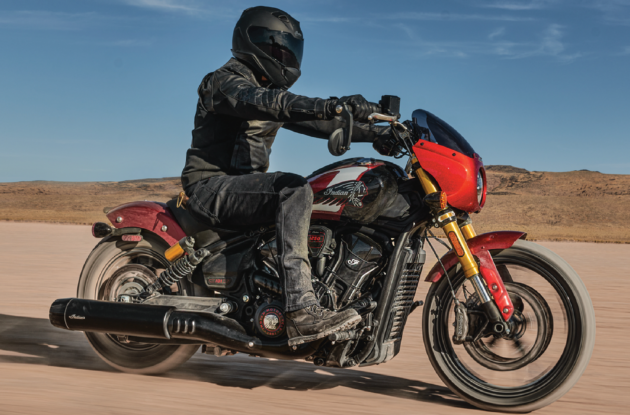 2025 Indian 101 Scout Sunset Red Metallic