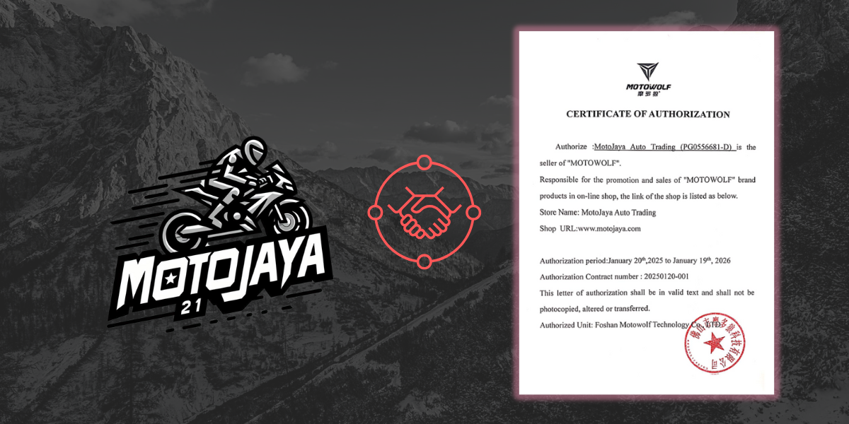 Motowolf Certificate of Authorized